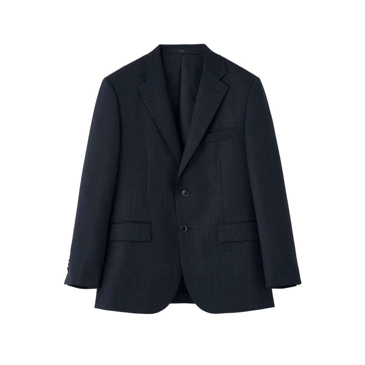 Navy Solid Wool Suit