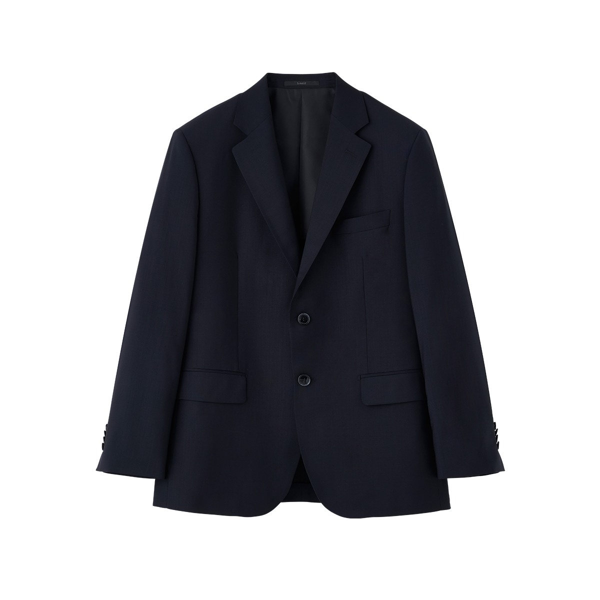 Navy Solid Wool Stretch Light Weight Suit