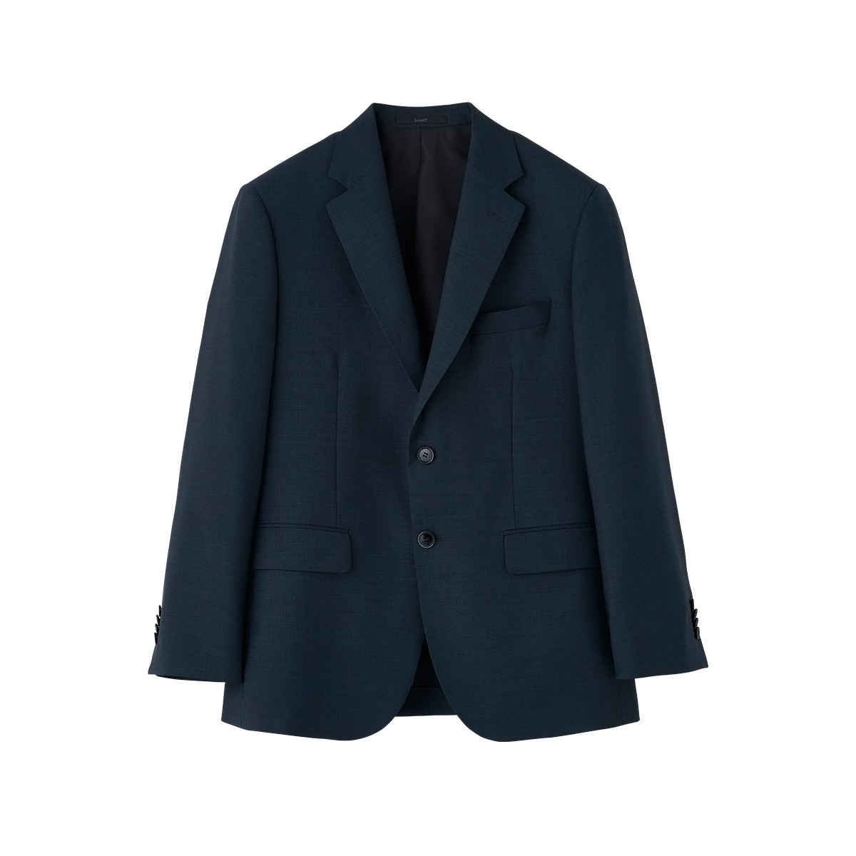 Teal Navy Solid Wool Light Weight Suit