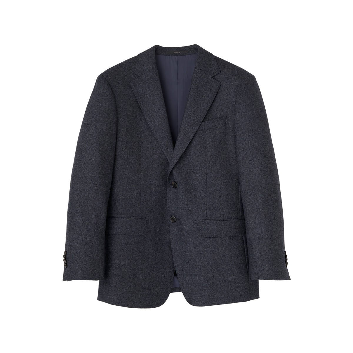 Blue Herringbone Wool 100% Suit